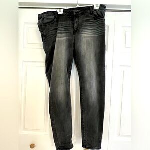 Black  mid rise skinny jeans
